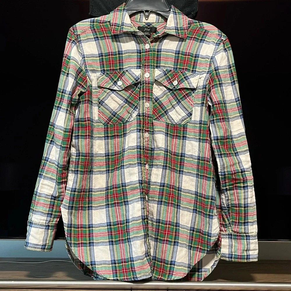 J. Crew Women’s Multicolor Plaid Shirt